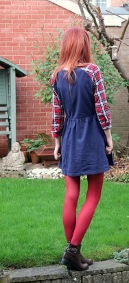 navy and red with lunar boots