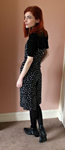 monochrome culottes outfit